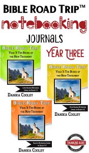Bible Road Trip™ Year Three Bible Notebooking Journals help kids take great note on what they've learned about the Bible. These are awesome!