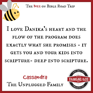 It gets you and your kids into Scripture -- deep into Scripture. ~ Cassandra at The Unplugged Family ~ Have YOU seen Bible Road Trip, an AWESOME children's Bible curriculum?
