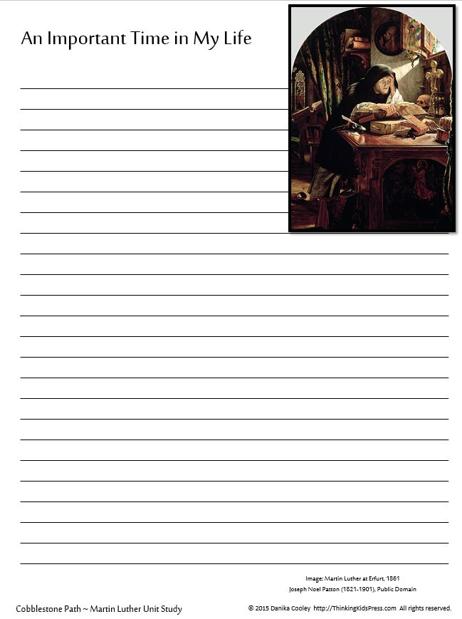 FREE Martin Luther 12-Week Unit Study - Proverbial Homemaker