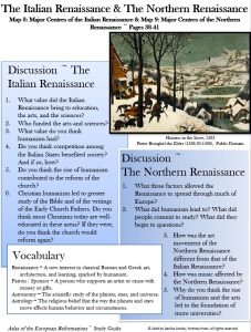 FREE Atlas of the European Reformations Study Guide for grades 4-12!