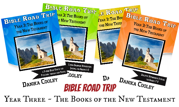 Bible Road Trip is a three year Bible curriculum with notebooking journals for preschool through high school!