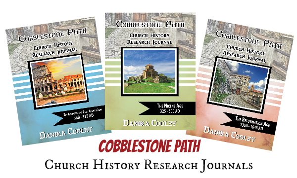 Cobblestone Path Church History Research Journals are a great way to help middle and high school students explore Church history!