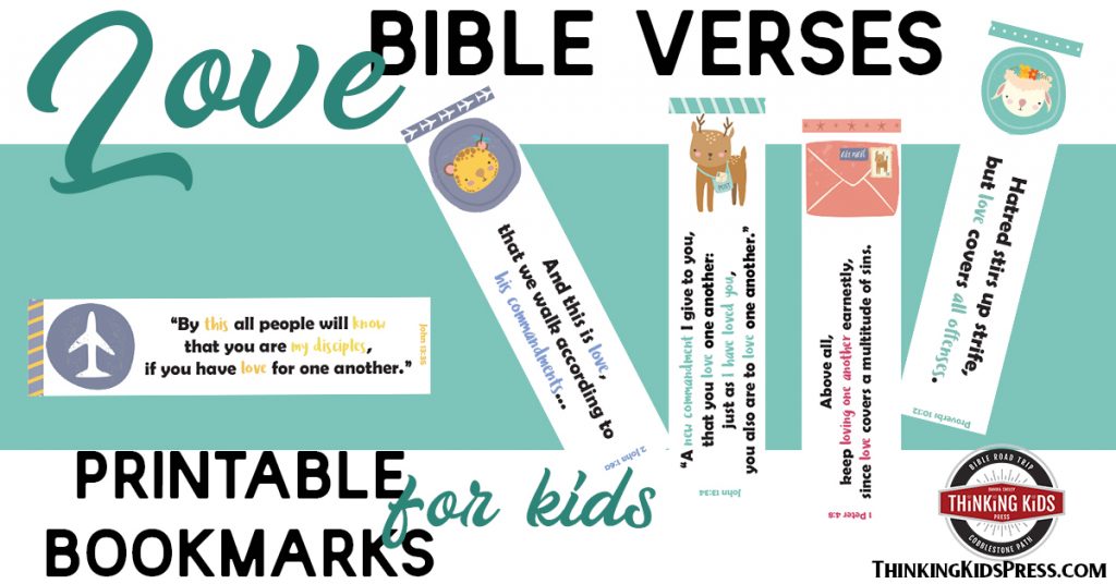 Love Bible Verses Printable Bookmarks for Your Kids
