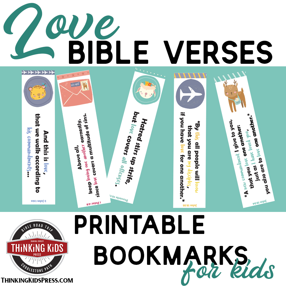 Love Bible Verses Printable Bookmarks for Your Kids