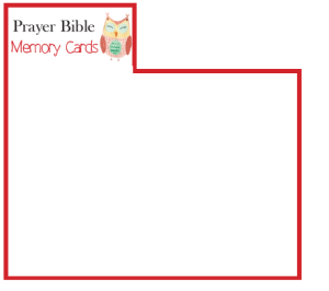 Prayer Bible Memory Verse Cards