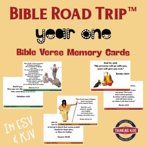 Bible Road Trip Year One Bible Memory Verse Cards