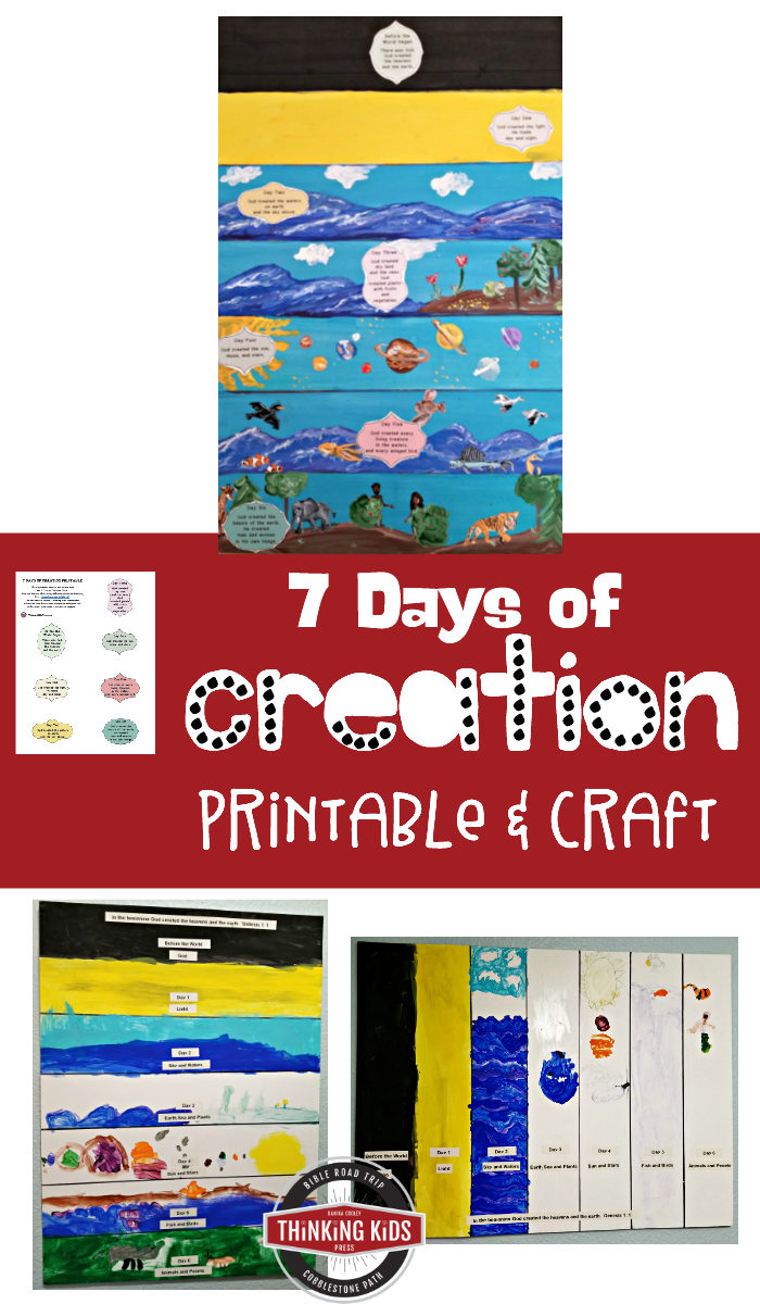 7 Days of Creation Printable and Craft