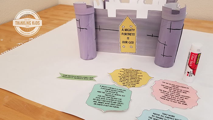 A Mighty Fortress is Our God Lyrics Craft and Printable