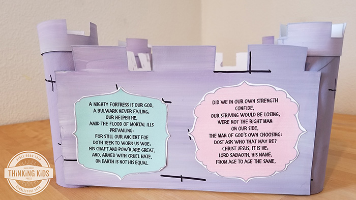 A Mighty Fortress is Our God Lyrics Craft and Printable