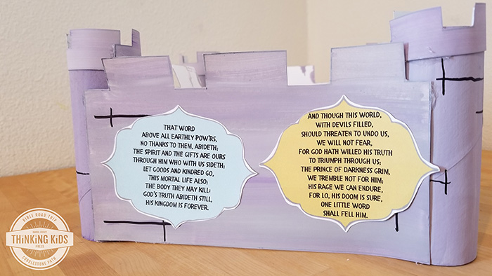 A Mighty Fortress is Our God Lyrics Craft and Printable