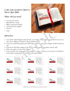 Five Solas Reformation Study Guide for Families!
