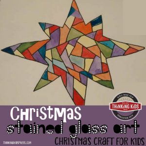 Christmas Stained Glass Art Christmas Craft for Kids