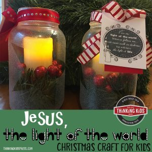 Jesus the Light of the World Christmas Craft for Kids
