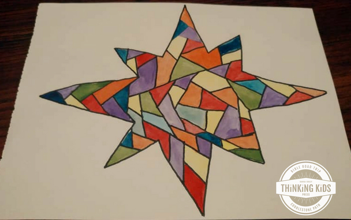 Christmas Stained Glass Art Christmas Craft for Kids
