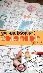 Spiritual Disciplines Calendar for Kids