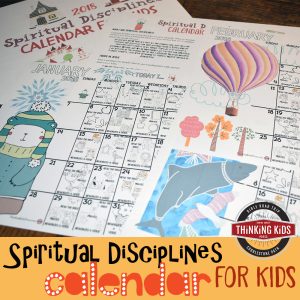 Spiritual Disciplines Calendar for Kids