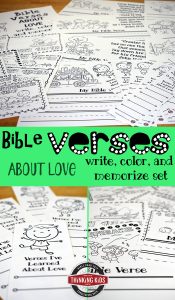 Bible Verses about Love: Write, Color, and Memorize Set