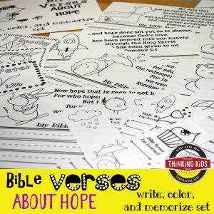 Bible Verses About Hope: Write, Color, and Memorize Set