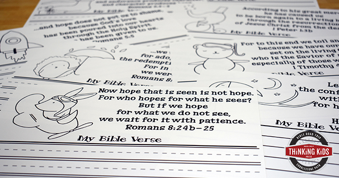 Bible Verses About Hope: Write, Color, and Memorize Set