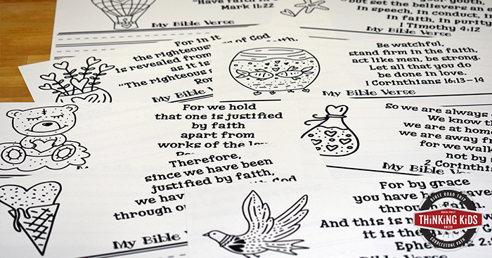 Bible Verses About Faith: Write, Color, and Memorize Set