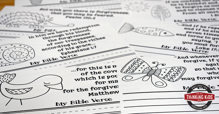 Bible Verses About Forgiveness: Write, Color, and Memorize Set