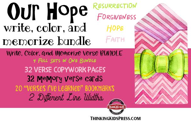 Our Hope Bible Verses Bundle: Write, Color, and Memorize Bundle