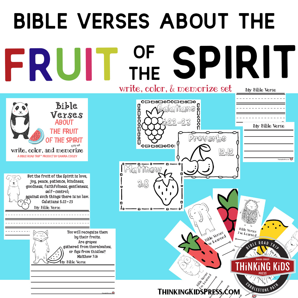 The Fruit of the Spirit Scripture Write, Color, and Memorize Set