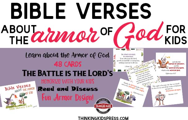 Bible Verses about the Armor of God for Kids: Bible Memory Verse Cards