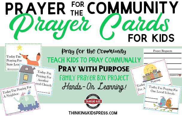 Prayer for the Community Prayer Cards for Kids