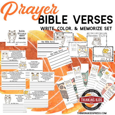 Bible Verses About Prayer | Write, Color, and Memorize Set