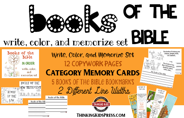 Books of the Bible in Order | Write, Color, and Memorize Set 