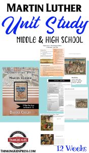Martin Luther of the Reformation Unit Study