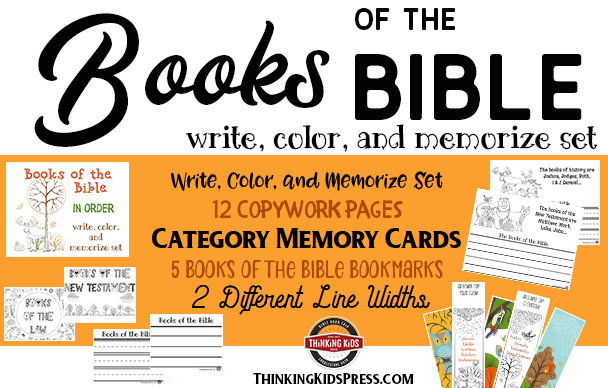 Books of the Bible in Order | Write, Color, and Memorize Set