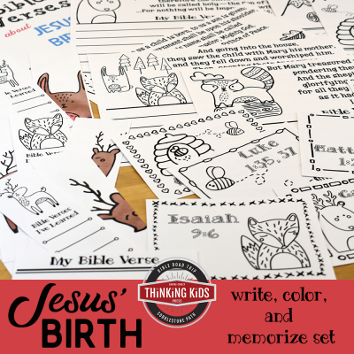Bible Verses About Jesus’ Birth | Write, Color, and Memorize Set