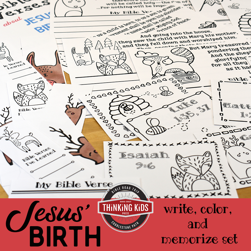 Bible Verses About Jesus' Birth | Write, Color, & Memorize Set