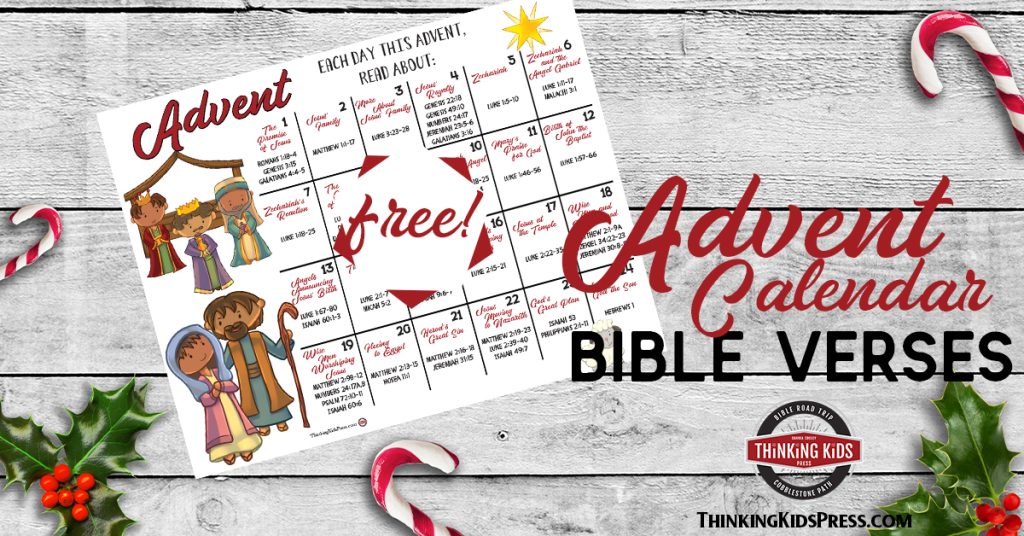 Scripture Advent Calendar for Printable, Christmas Countdown