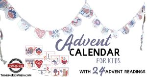 Printable Advent Calendar for Kids with 24 Advent Readings