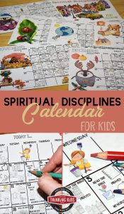 Spiritual Disciplines Calendar for Kids