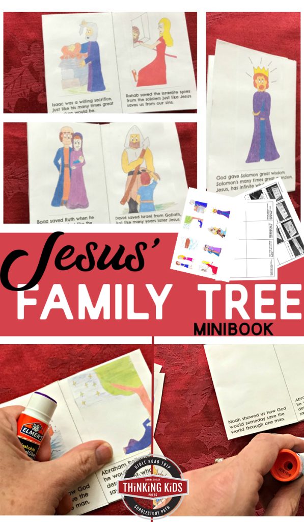 Jesus' Family Tree Minibook Thinking Kids