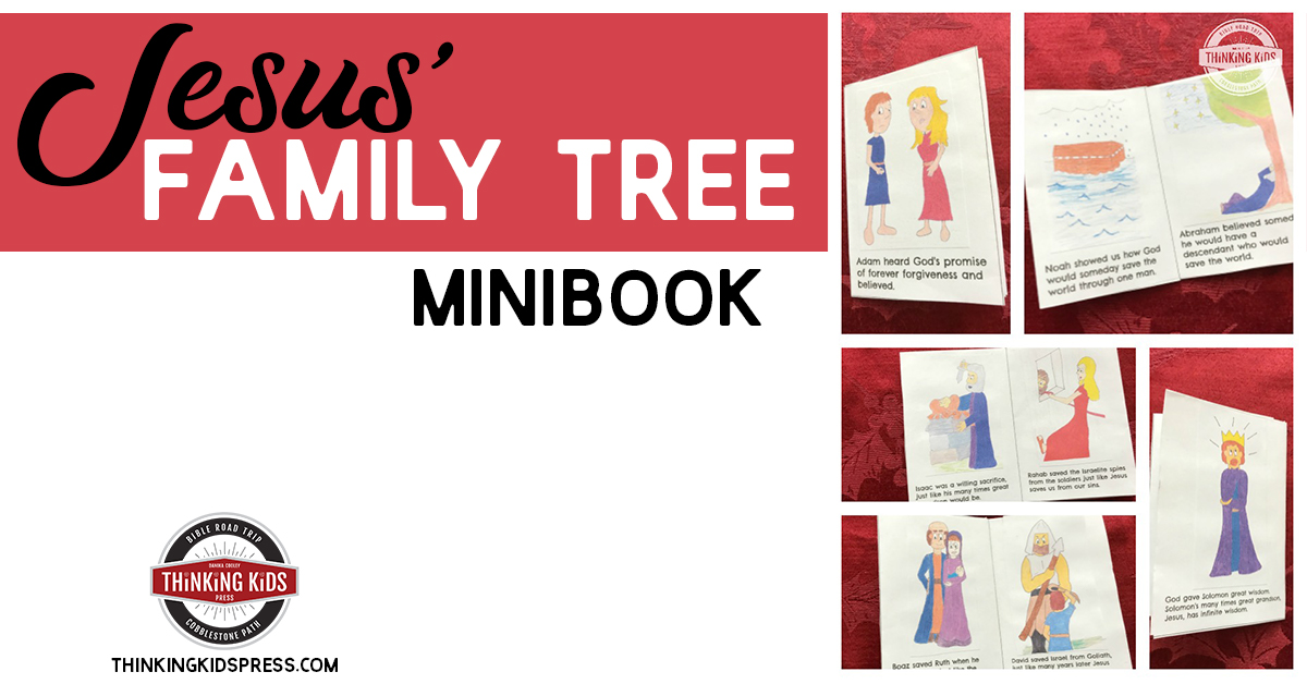 jesus-family-tree-minibook-thinking-kids for Free Printable Biblical Family Tree Jesus' Family Tree Minibook - Thinking Kids for Free Printable Biblical Family Tree