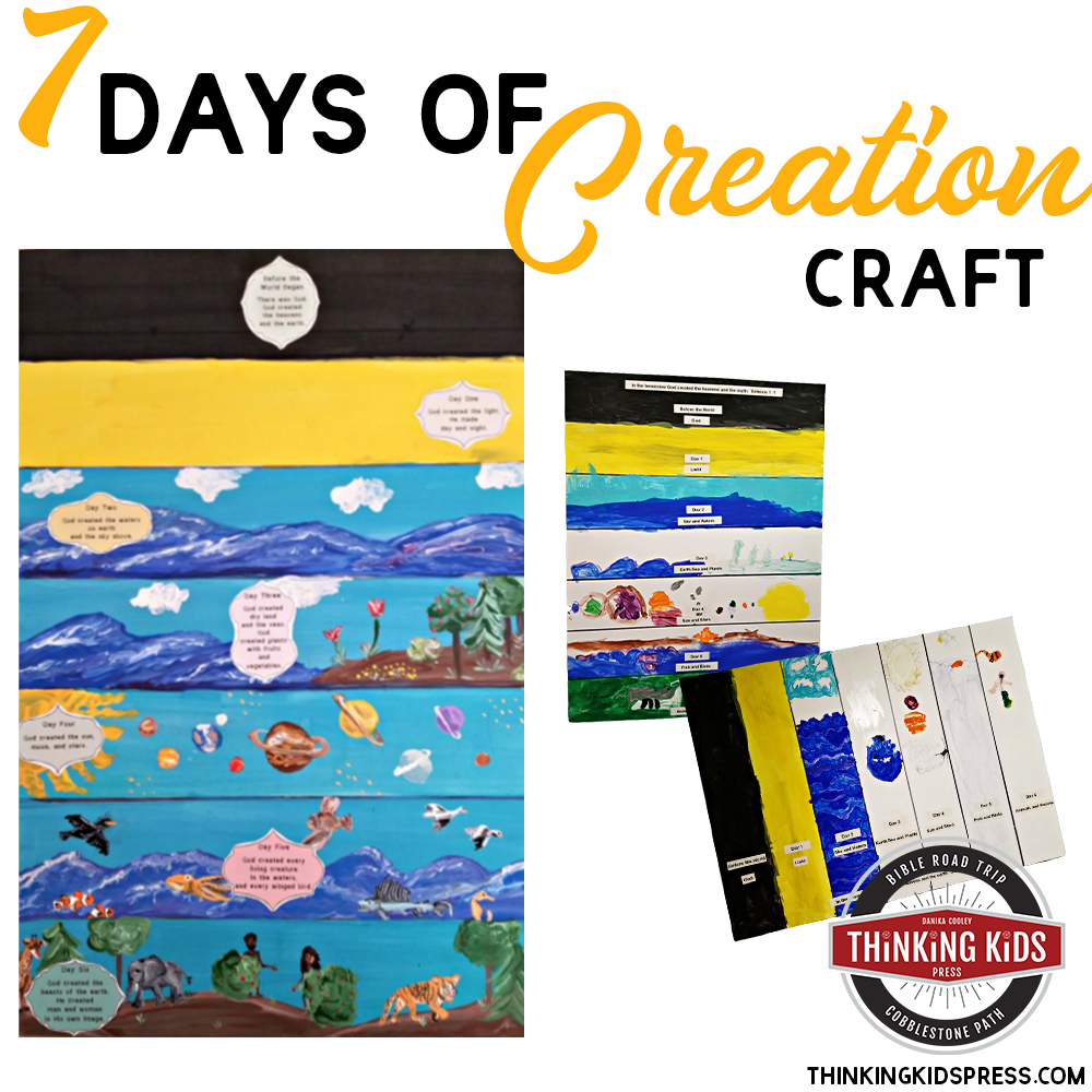 clipart seven days of creation poster