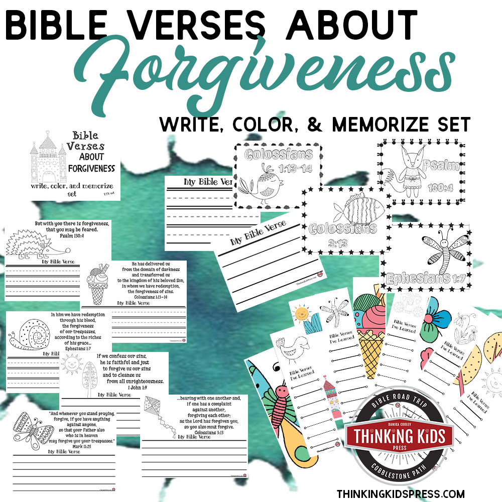 Bible Verses About Forgiveness | Write, Color, and Memorize Set