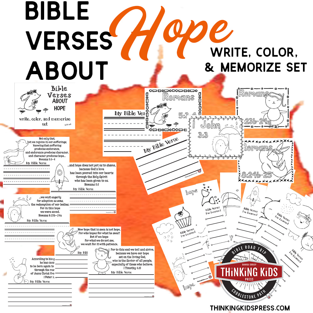 Bible Verses About Hope | Write, Color, and Memorize Set