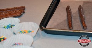 The Days of Creation Chocolate Covered Pretzel Rods