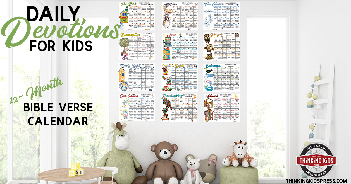 Daily Devotions For Kids A 12 Month Bible Verse Calendar For Your