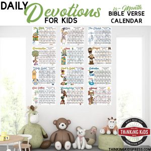 Daily Devotions for Kids | A 12-Month Bible Verse Calendar for your Family