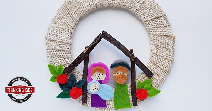 Christmas Wreath Craft for Kids to Make