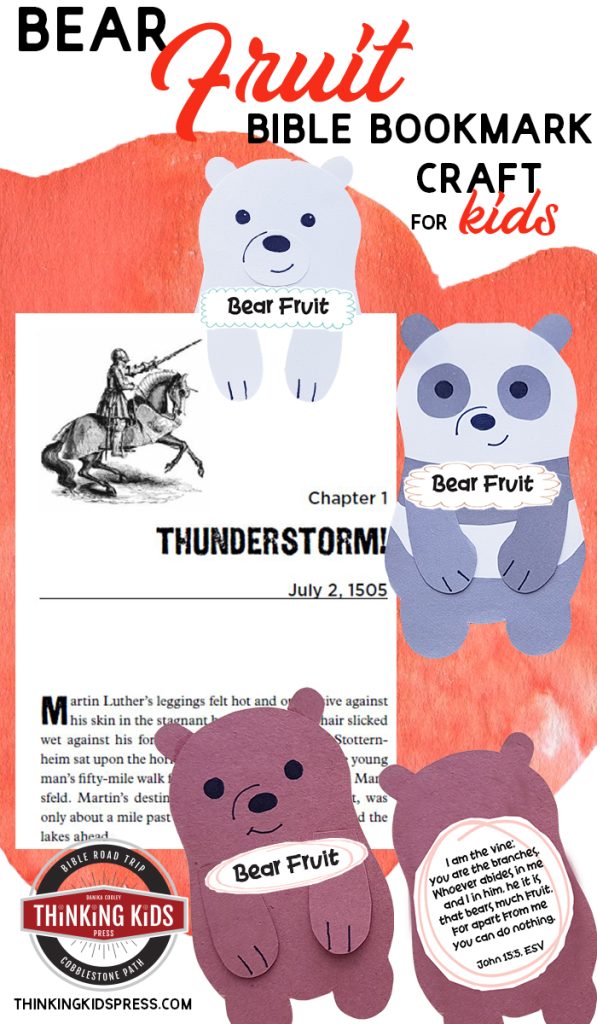 Bear Fruit | A Bible Bookmark Craft for Kids