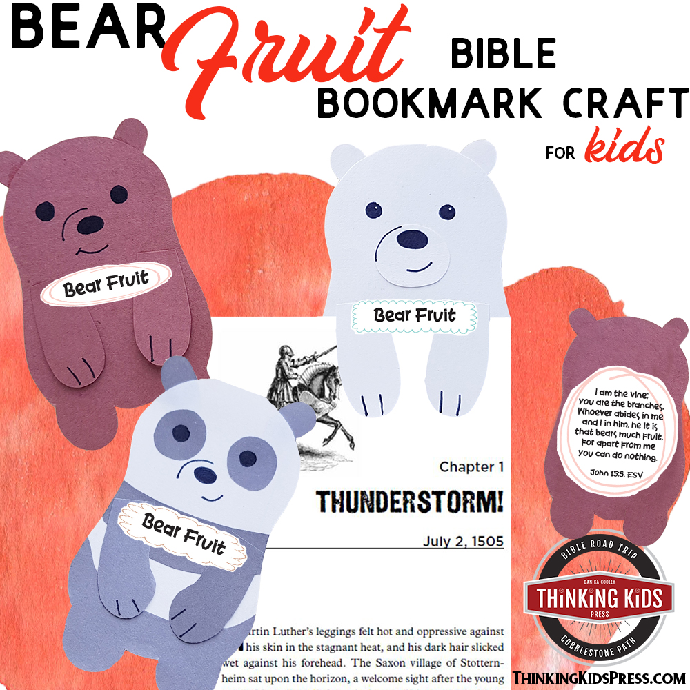 Bear Fruit | A Bible Bookmark Craft for Kids