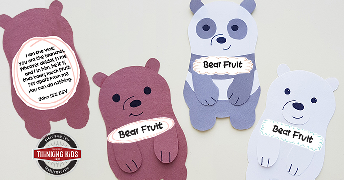 Bear Fruit | A Bible Bookmark Craft for Kids